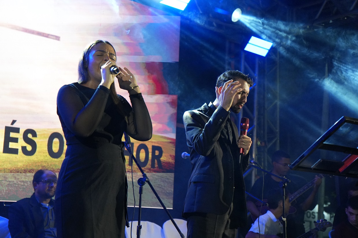 Culto evangélico em praça pública marca programação dos 32 anos de São Domingos